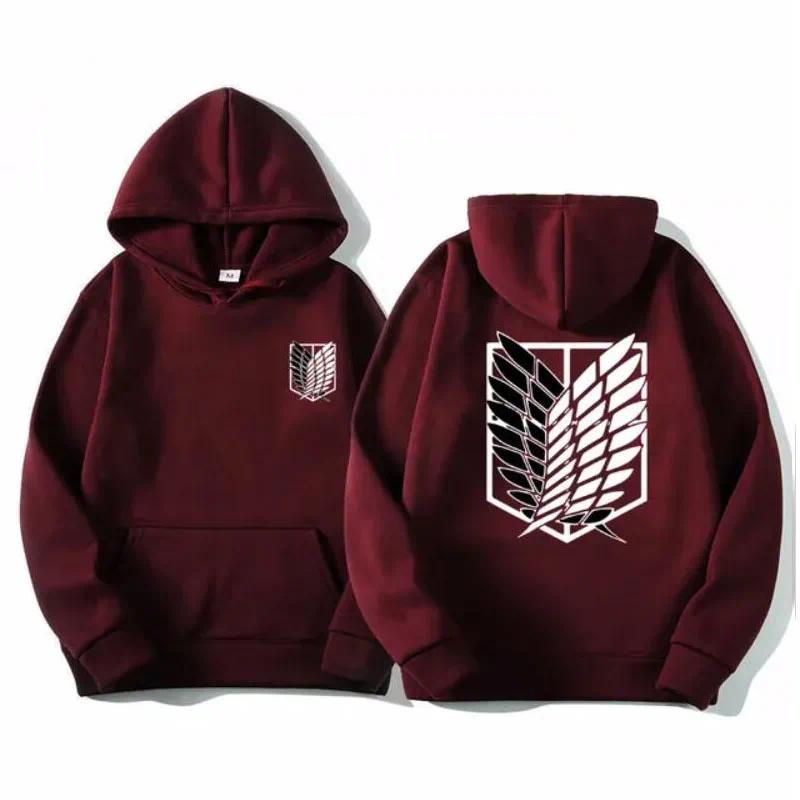 Attack on Titan Men's Hoodie Anime Hoodies Men Women Streetwear Pullover Harajuku Shingeki no Kyojin Hoodies Sweatshirt Clothes Menswear Tops Gamis Long Sleeve Casual Graphic Longsleeves Wetsuit 6