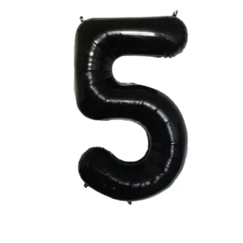 40" inch Black Foil Number Balloons. Helium Happy Birthday Anniversary Balloon.Number Age Balloon. Pack Decor premium  balloons 1