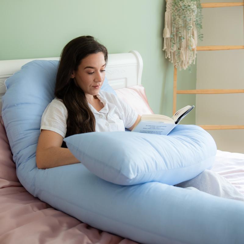 Full Body U-Shaped Pregnancy Pillow: Comfortable and Breathable with Free Zipped Cover 3