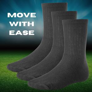 15 Pairs of Men's Cushioned Sport Socks, Cotton Rich men's socks, Size 6-11, Comfortable for Running, Walking, and Everyday Wear, Black, White, Grey Menswear Bestie Beige Plain