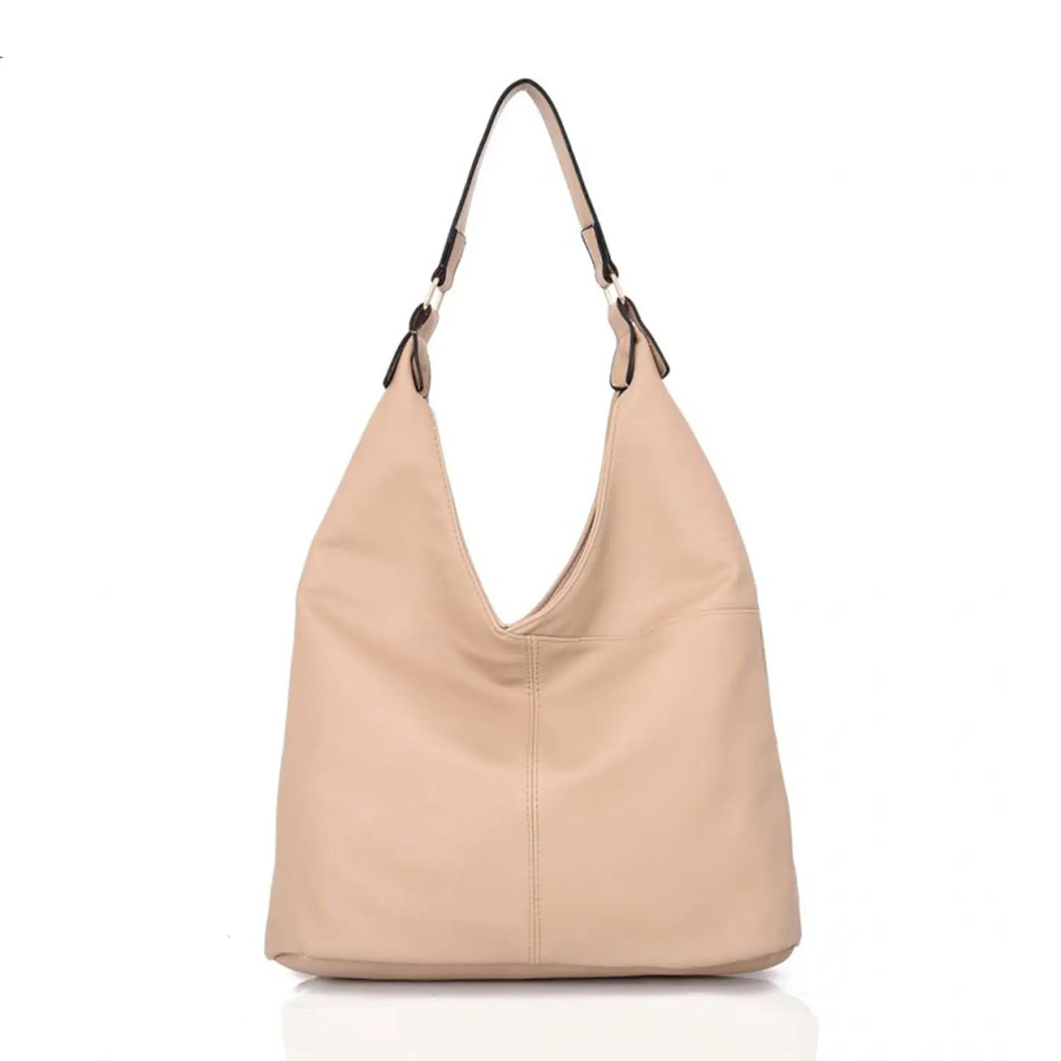 Belle Tori V Slouch Shoulder Bag for Women, Ladies Shoulder Bag with Zipper, Handbags for Women, Beige