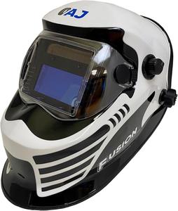 Autojack Welding Helmet Mask White Auto Darkening & Solor Powered True Colour & Grinding Switch 4 Din Fast Switching 1/25,000th Second