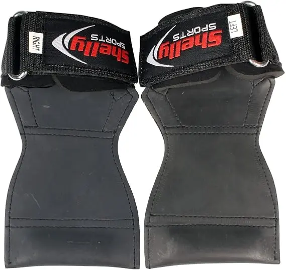 Shelly Grips PRO Multi Grip Straps/Hooks Premium Heavy Duty Weight Lifting Straps/Gloves Barbell Gymnastics Straps Alternative To Power Hooks Dead Lifts Adjustable Neoprene Padded