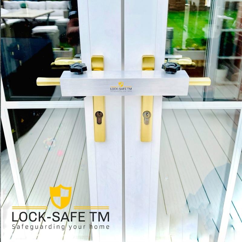 Patio Door Lock - French Door Lock - Security Lock - Lock-SafeTM 2