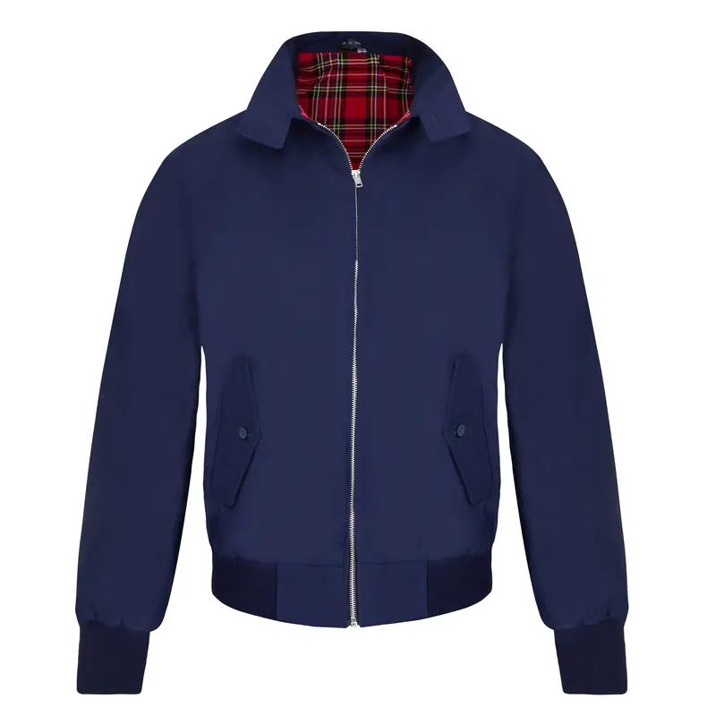 Mens New Bomber Zipper Jacket Coat Menswear Fashion Top Retro 1970's Scooter MOD Top Casual Classic Plain Collared Fitted Long Sleeves 3