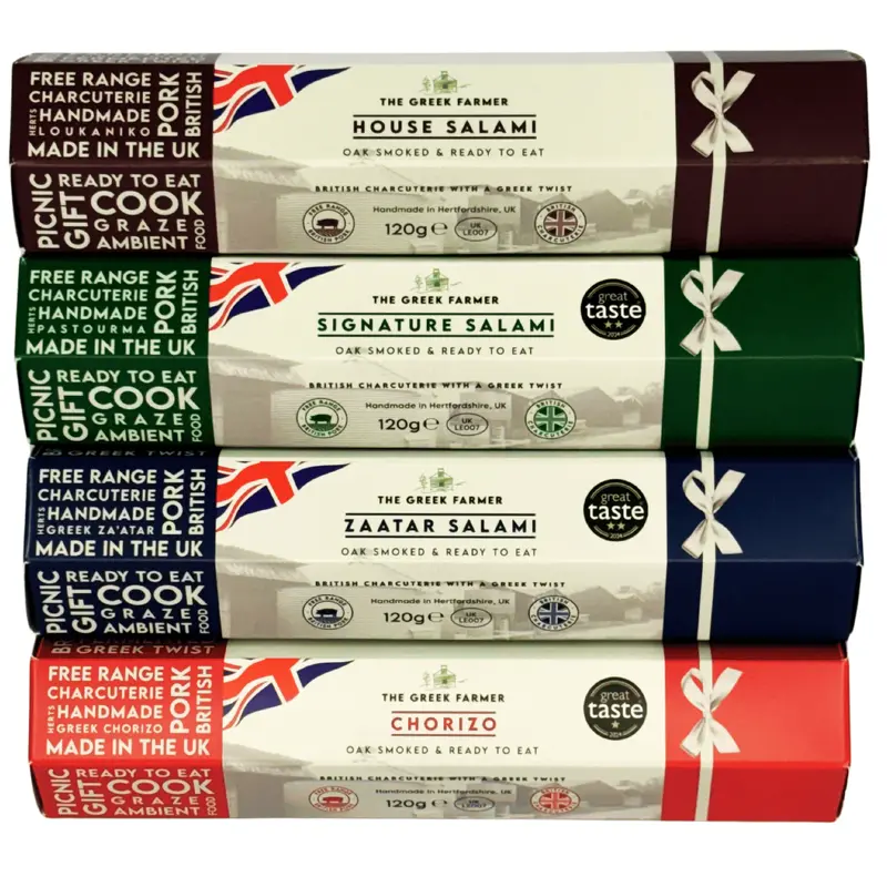 Salami Gift Set | British Carnivore Gift | British Free Range Pork | Made in Hertfordshire | No Fridge | 12 Months Shelf Life 1