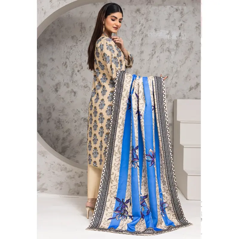 Dhanak cotton winter salwar kameez 3pcs 1