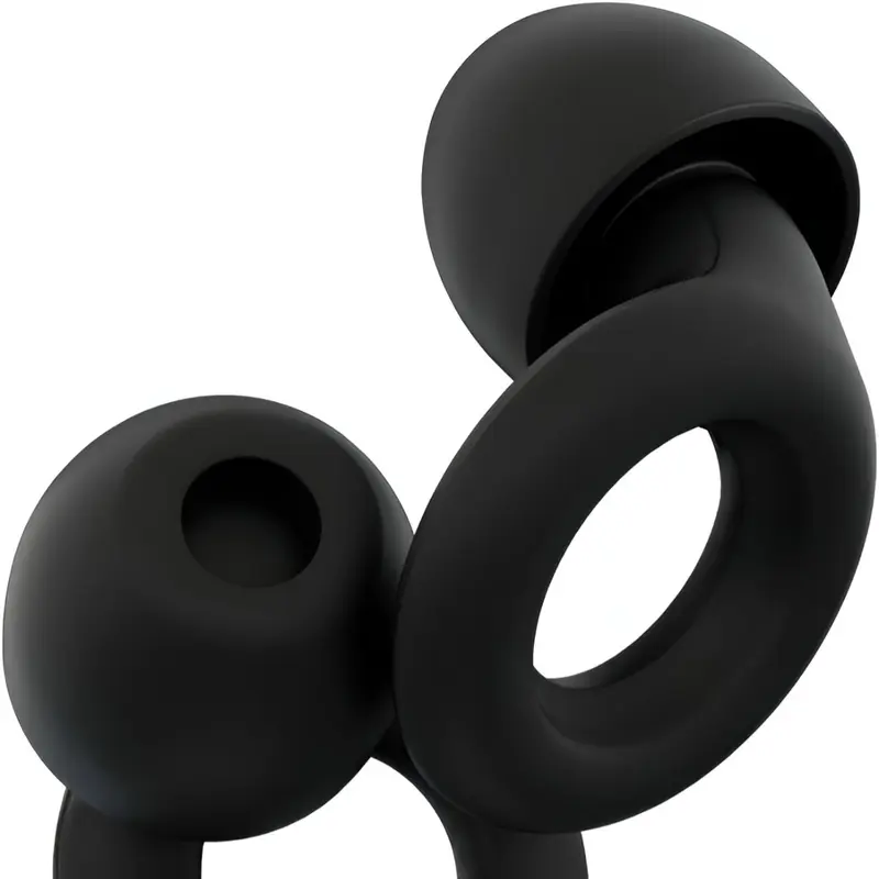 Ear Plugs for Sleep – Super Soft, Reusable Hearing Protection in Flexible Silicone for Noise Reduction & Flights - 8 Ear Tips in XS/S/M/L - 26dB Noise Cancelling - Black Best plugs for sleeping UK Noise cancelling Reusable ring doorbell wireless hangover 0
