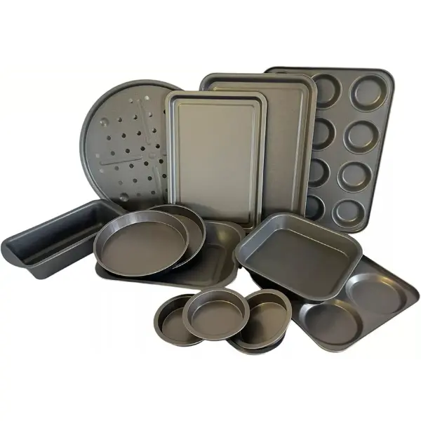 14 Piece Non Stick Bakeware Set for Home Baking - Super Saver Gift Set
