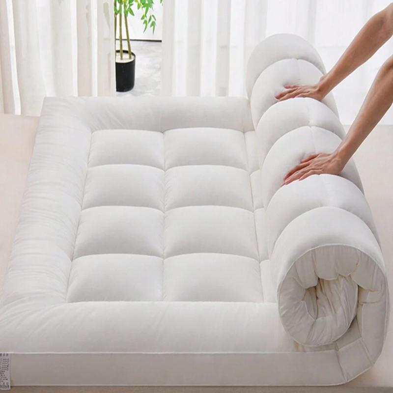 1000 GSM Ultra Bounceback Mattress Topper - 10cm Deep, Hypoallergenic Microfiber, Thick Hollow Fiber Filling, Elasticated Corner Straps, Multiple Sizes Available 2