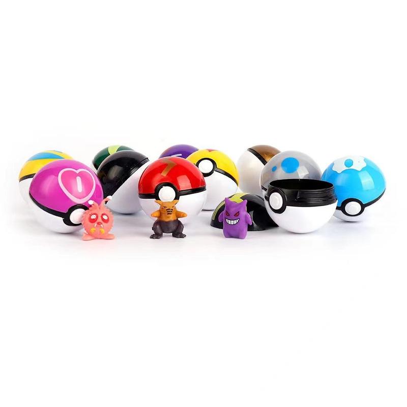 Pokémon Balls 12Pcs/set, Pikachu Pokémon Go Figures Model Toys Pocket Monster Petelf Anime Pokémon Poke Balls Kids Toy Gifts 1