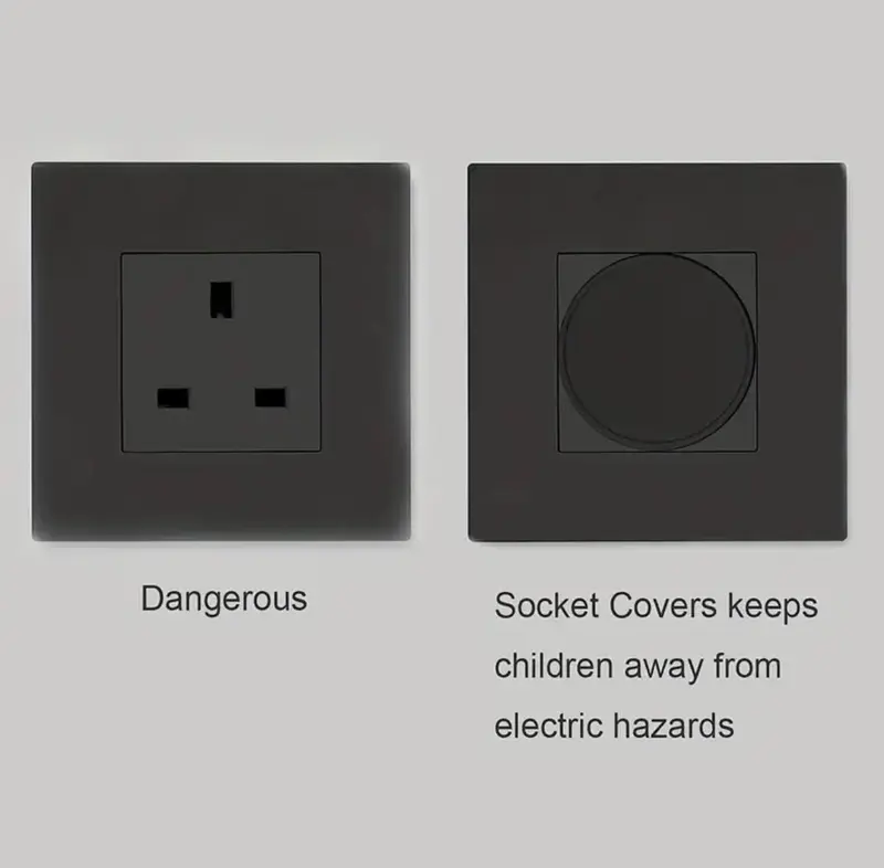 20 Pieces Socket Covers, UK Standard Baby Plug Protectors 3