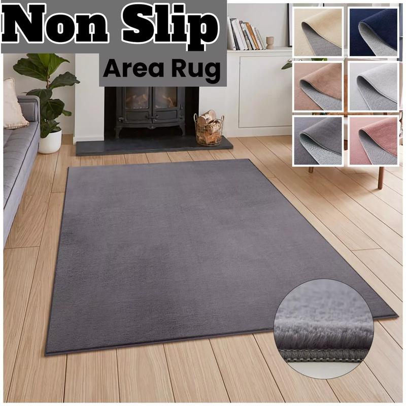 Non Slip Washable Fluffy Rabbit Fur Shaggy Rugs - Soft and Cozy rugs  for living rugs of tiktok large  dining room rug 0