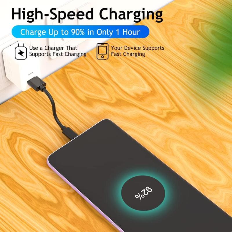 Type C Data Cable 1 Piece USB to Type C Fast Charging Cable, Universal Data Cable For Samsung, Huawei Xiaomi Devices Plastic TPU Waterproof Connection Waterproof TPU Plastic IDO type  Mobile Charger Electronic Plug fastcharging cable mobile charging 8