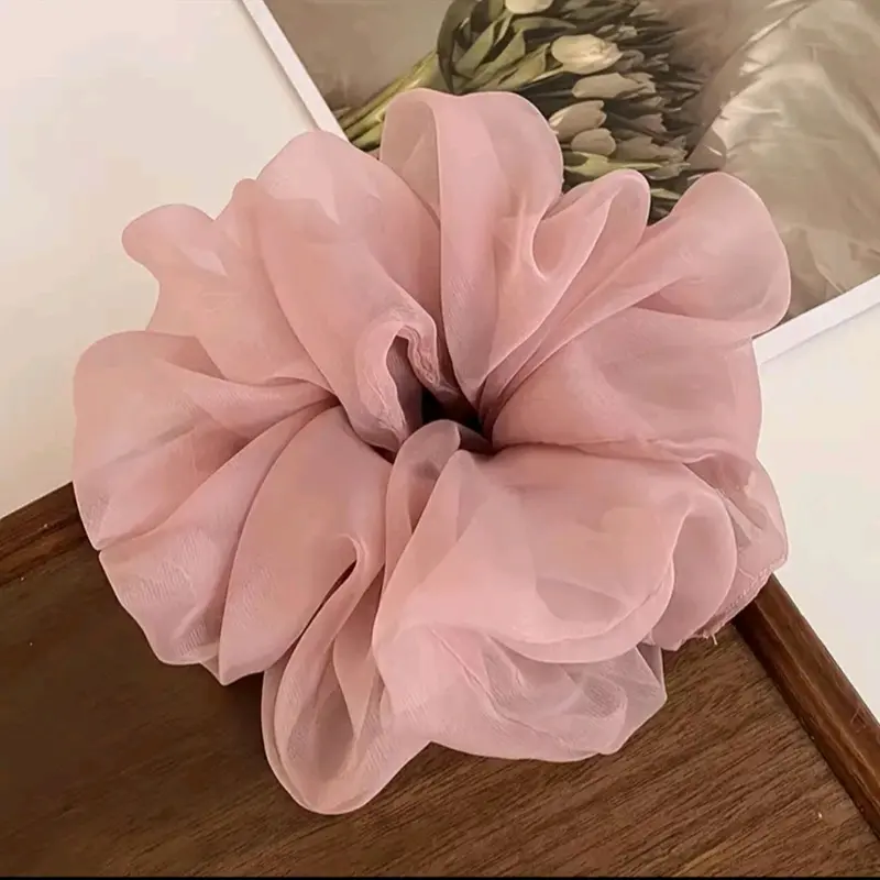 Elegant Hair Ties Puff Chiffon Scrunchies 8