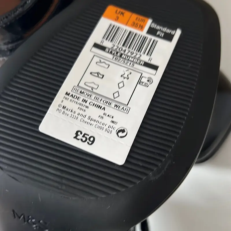 M&S COLLECTION Leather Ankle Strap Platform Heels Size 3 - Women's Comfort Shoes 3