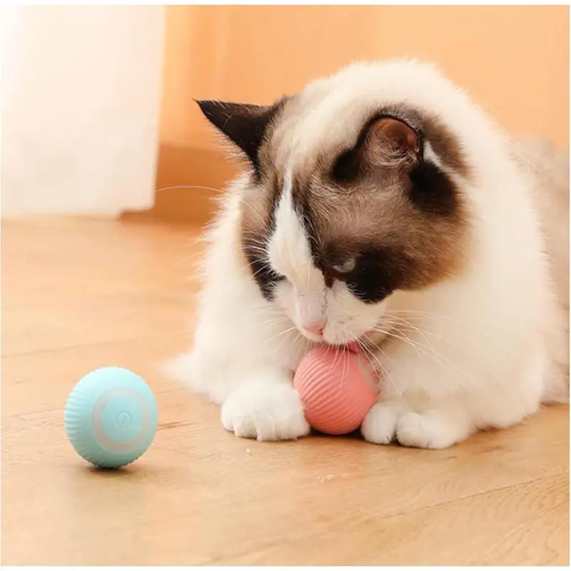 Intelligent Interactive Cat Toys Ball with LED Lights, Cat Toys, Automatic Moving Rolling Ball for Indoor Cats, Cat Automatic Toy 2