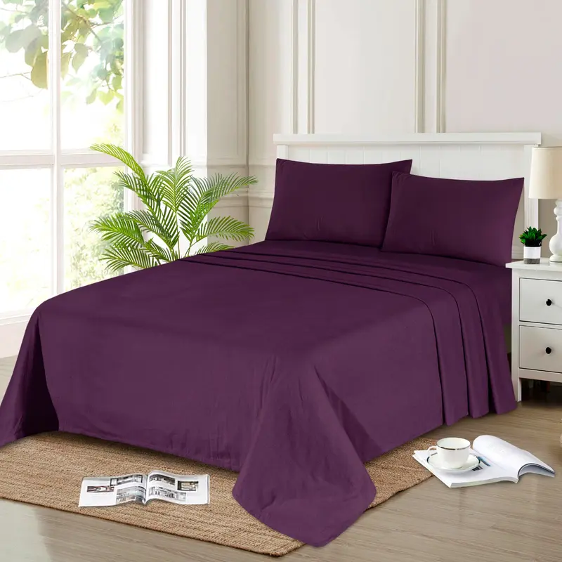 Northern Luxe Flannelette Fitted Sheets Super Soft Brushed Cotton Bed Sheet Thermal Warm Cosy Breathable Hypoallergenic Extra Deep Luxury Bedding Top Sheet Fitted Top Deep Fitted Sheet 3
