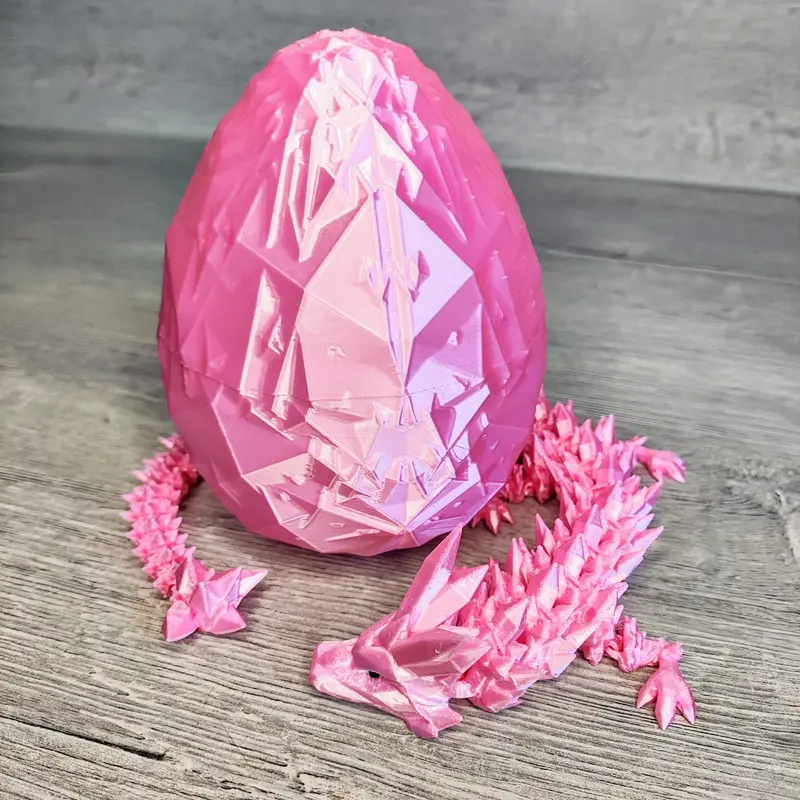 Crystal Dragon in Egg – 3D Printed Fantasy Collectible 4
