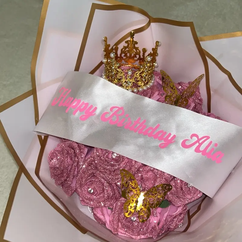 Glitter foam Roses 3