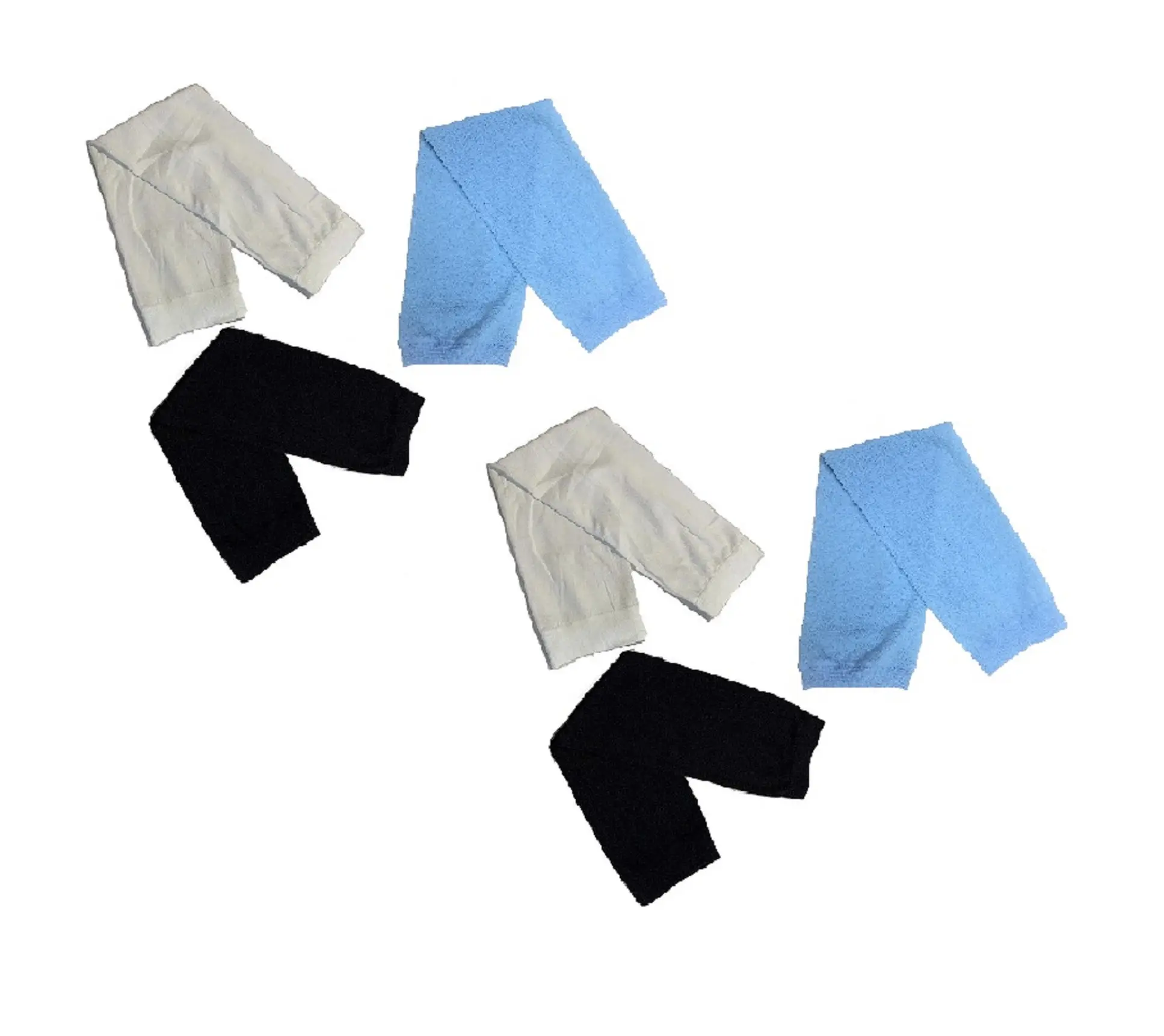 NEEDS & WANTS 6 x Black, White, Light Blue Sleeves Gloves For Women Arm Cover Fashion Accessory Stretchy Fabric Abaya Sleeves ( Pack Of 6 )