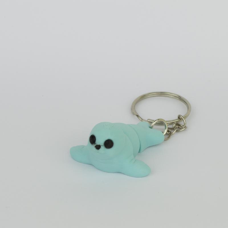 Baby Seal Fidget Toy Keyring - The Perfect Keychain Companions 1