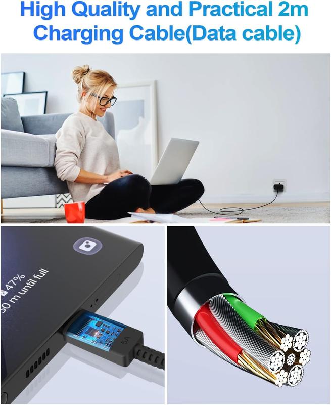 45W USB C Charger PPS Super Fast Charger 2.0 for Samsung Galaxy S24 Ultra/S24+/S24/S23 Ultra/S23+/S23/Tab S8 Ultra, Google Pixel 8 Pro, iPhone 14 Pro Max 6