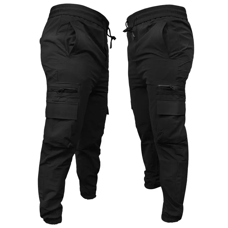 Mens Tactical Stretch Softshell Cargo Joggers Water Resistant Hiking Quick Dry Elasticated Trousers 2
