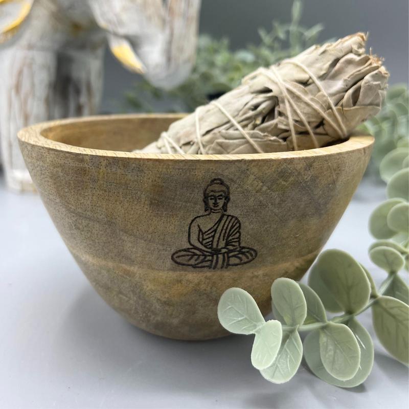 Wooden Smudge and Ritual Offerings Bowl 2