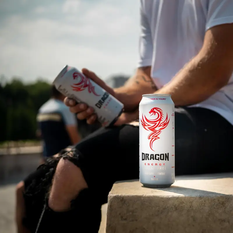 Dragon Sugar Free Energy Drink High Caffeine & Taurine, BVITS B3, B5, B6 & B13, 2 Calories, 24 x 250ml Cans 3