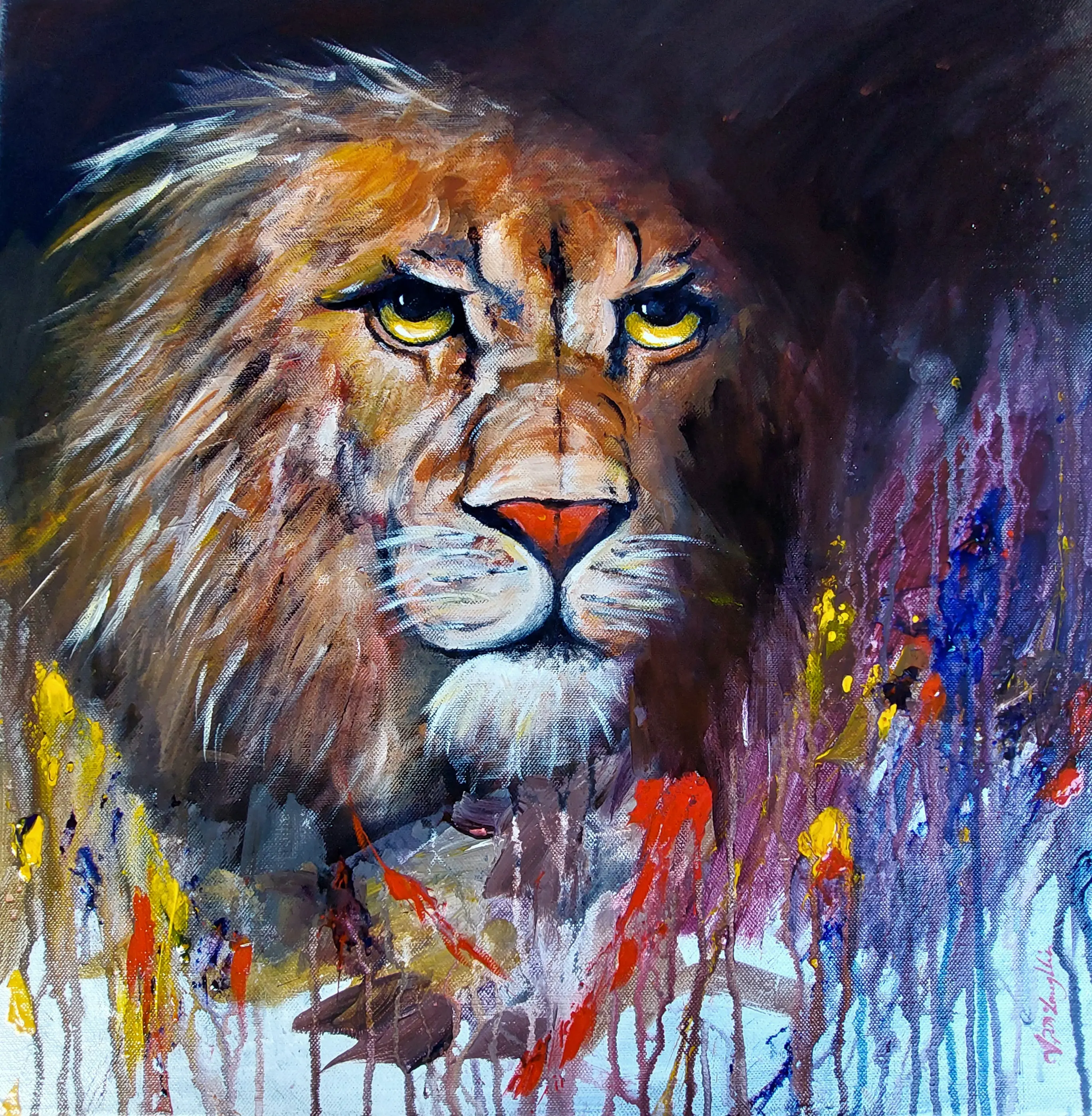 'The Eyes Have It' Original Painting - Decorative Poster Artistic