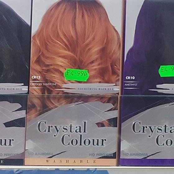 FYNE crystal colors semi-permanant hair dye Haircare no amonia no peroxide 2*50 ml neon yellow 7