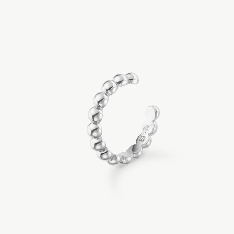 Beaded Ear Cuff in Gold Vermeil or Sterling Silver 2